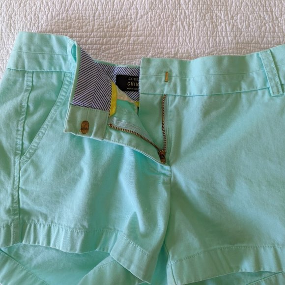 J. Crew Mint Green Chino Shorts - Size 4 - Picture 9 of 9
